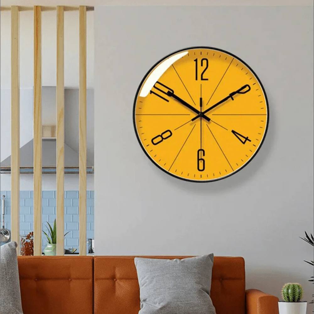 Sleek Silent Wall Clock for Modern Living Spaces