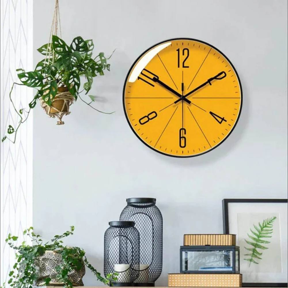 Sleek Silent Wall Clock for Modern Living Spaces