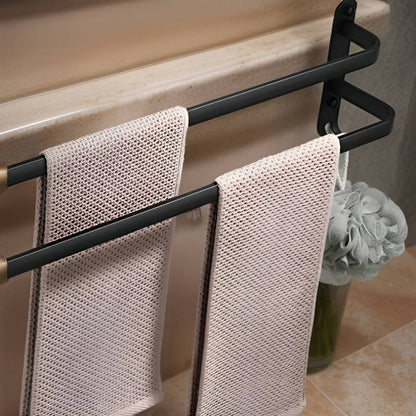 Sleek Wall-Mounted Towel Organizer with 3-Tier Storage