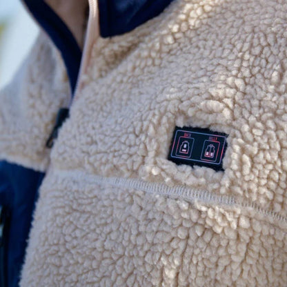 Warmth-Ready Fleece Vest with Custom Heating Zones