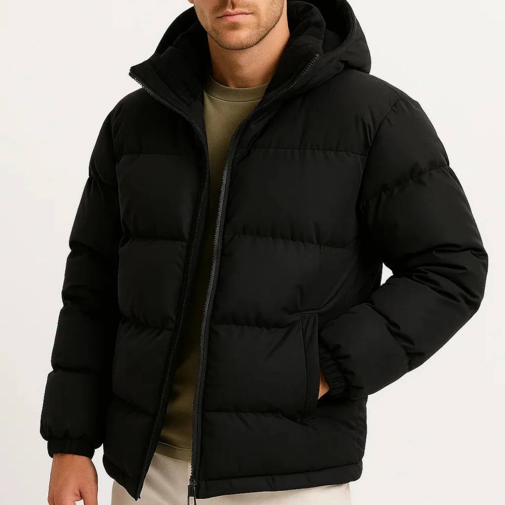 Men's Ultra-Light Insulated Jacket with Adjustable Hood