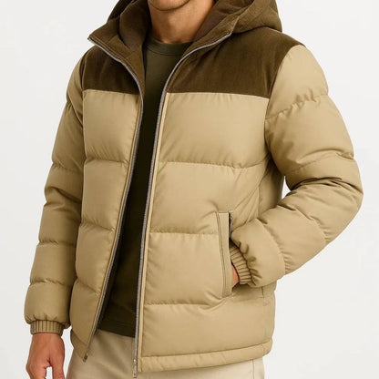 Men's Ultra-Light Insulated Jacket with Adjustable Hood