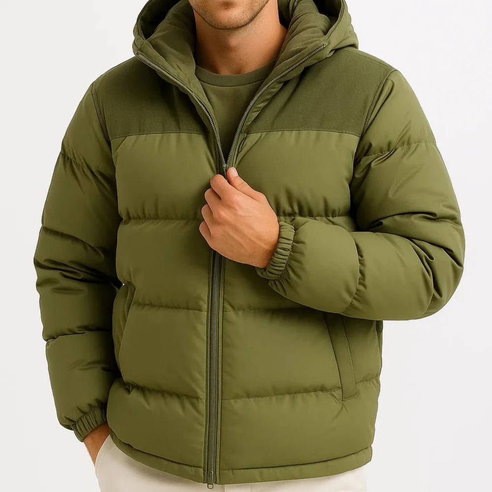 Men's Ultra-Light Insulated Jacket with Adjustable Hood