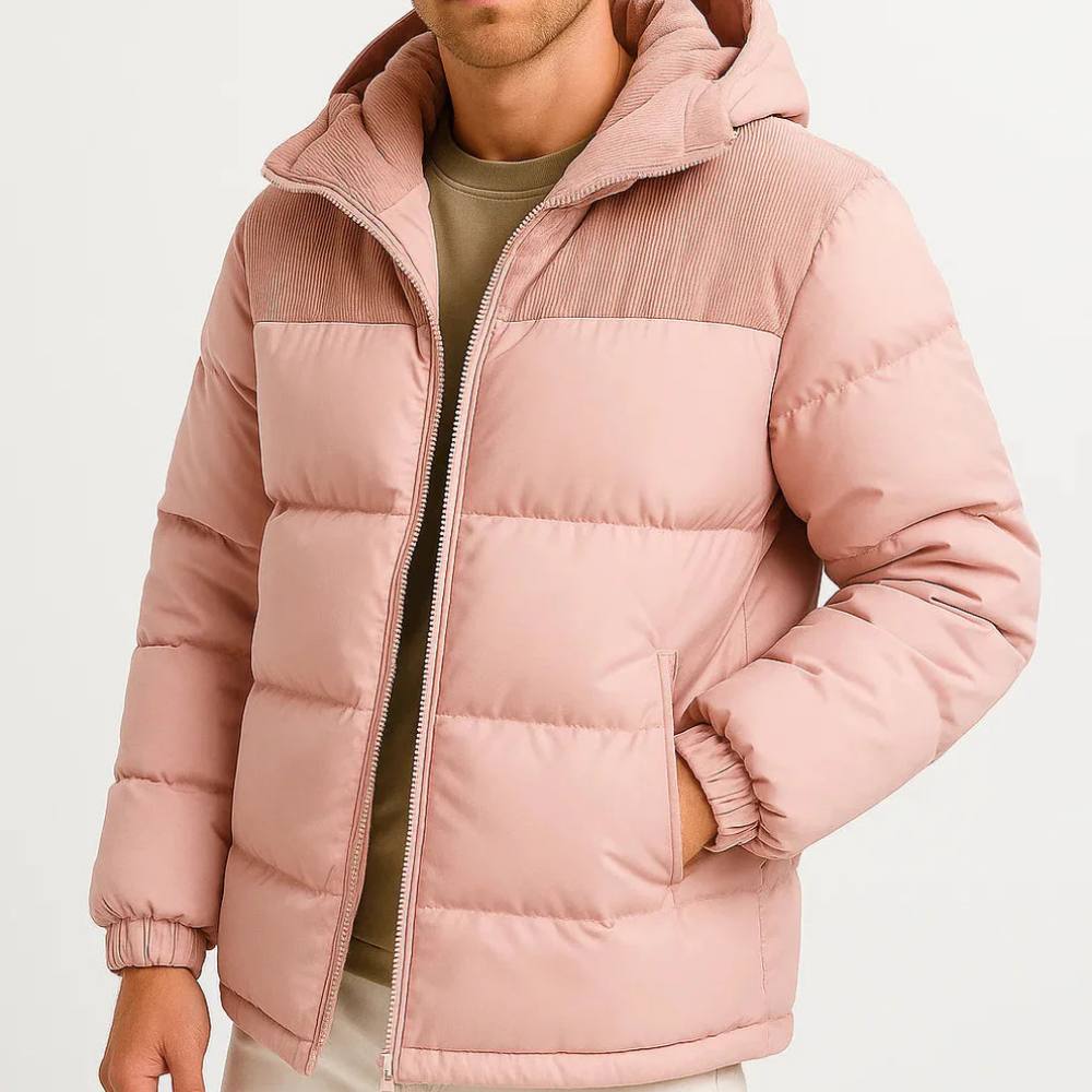Men's Ultra-Light Insulated Jacket with Adjustable Hood