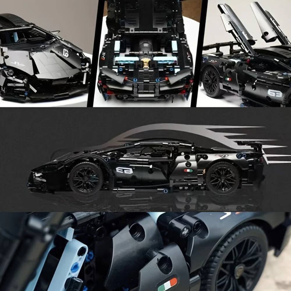 Dynamic Racer Building Block Kit for Creative Minds, 1288 Pieces