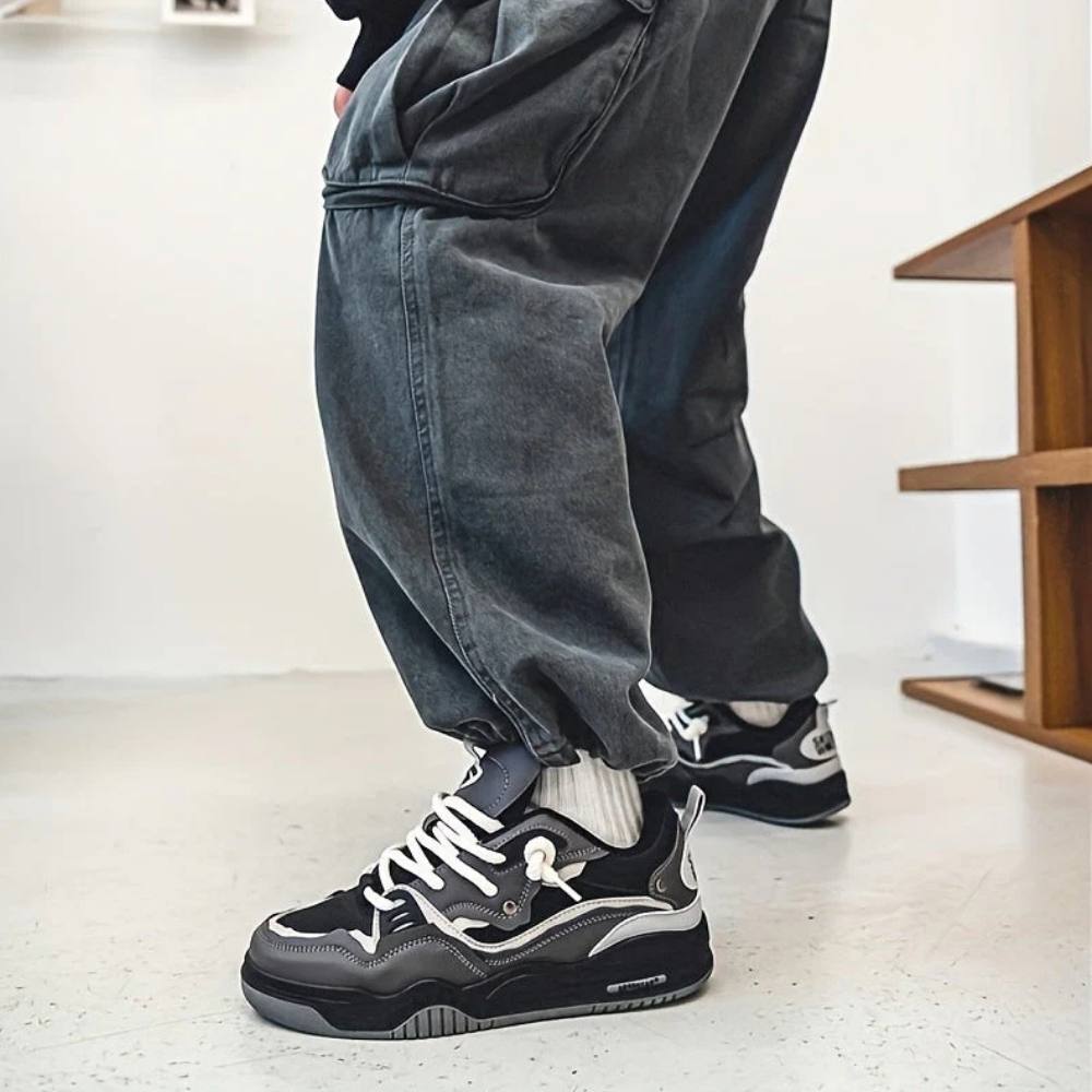Men's Bold Comfort Sneakers with Thick Supportive Sole