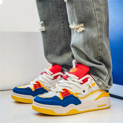 Men's Bold Comfort Sneakers with Thick Supportive Sole