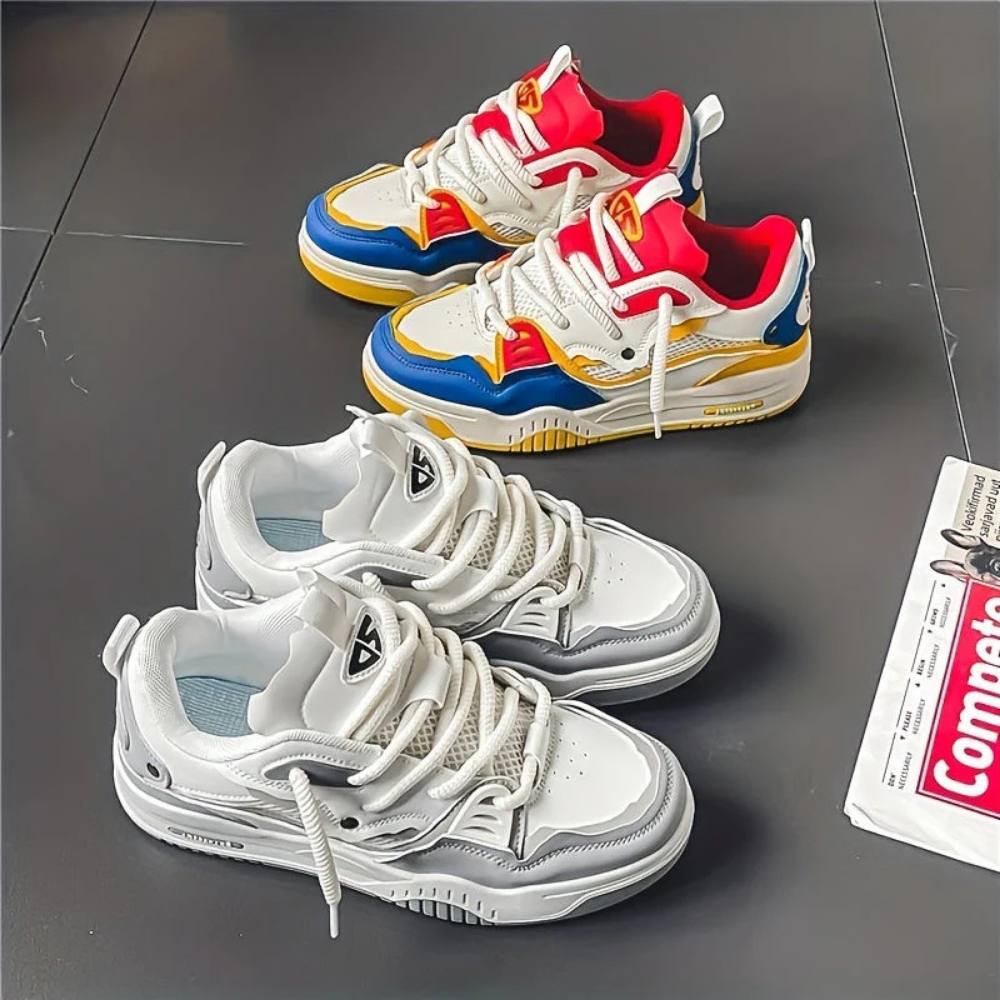 Men's Bold Comfort Sneakers with Thick Supportive Sole