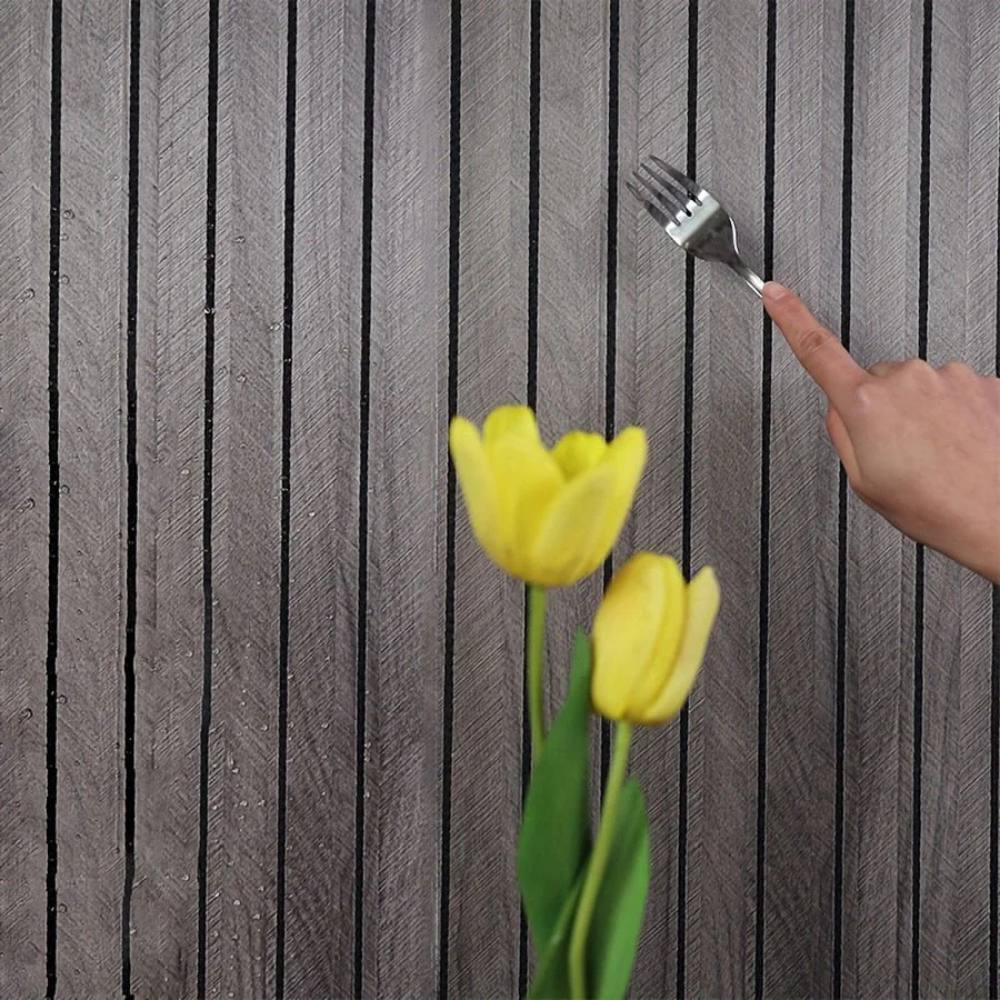 Peel-and-Stick 3D Wall Panels with Authentic Wood Finish