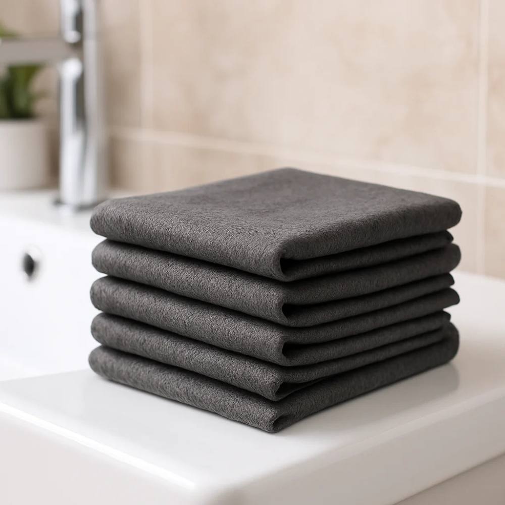 Streak-Free Microfiber Cleaning Cloth for Effortless Shine