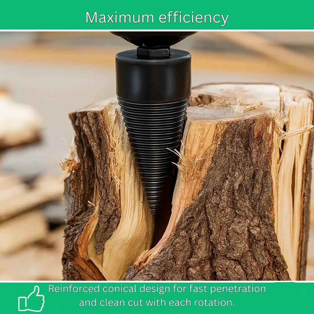Effortless Firewood Splitting Drill Bit for Electric Drills