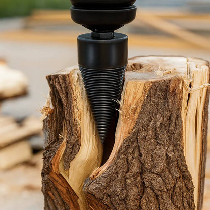 Effortless Firewood Splitting Drill Bit for Electric Drills
