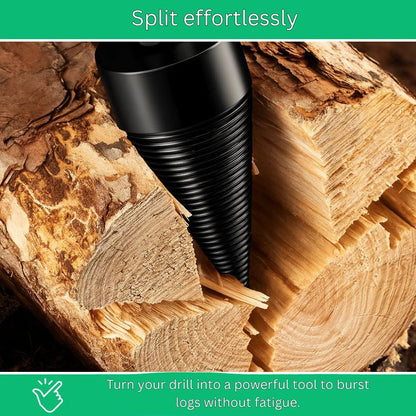 Effortless Firewood Splitting Drill Bit for Electric Drills