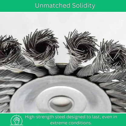 Premium Steel Brush Attachment for Effortless Yard Trimming