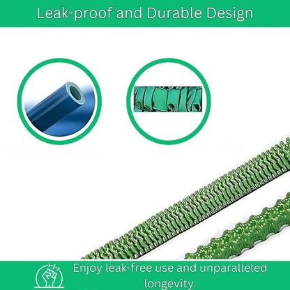 Flexible Garden Hose with 10 Adjustable Spray Options
