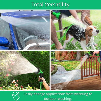 Flexible Garden Hose with 10 Adjustable Spray Options