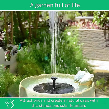 Eco-Friendly Solar-Powered Water Feature for Outdoor Spaces