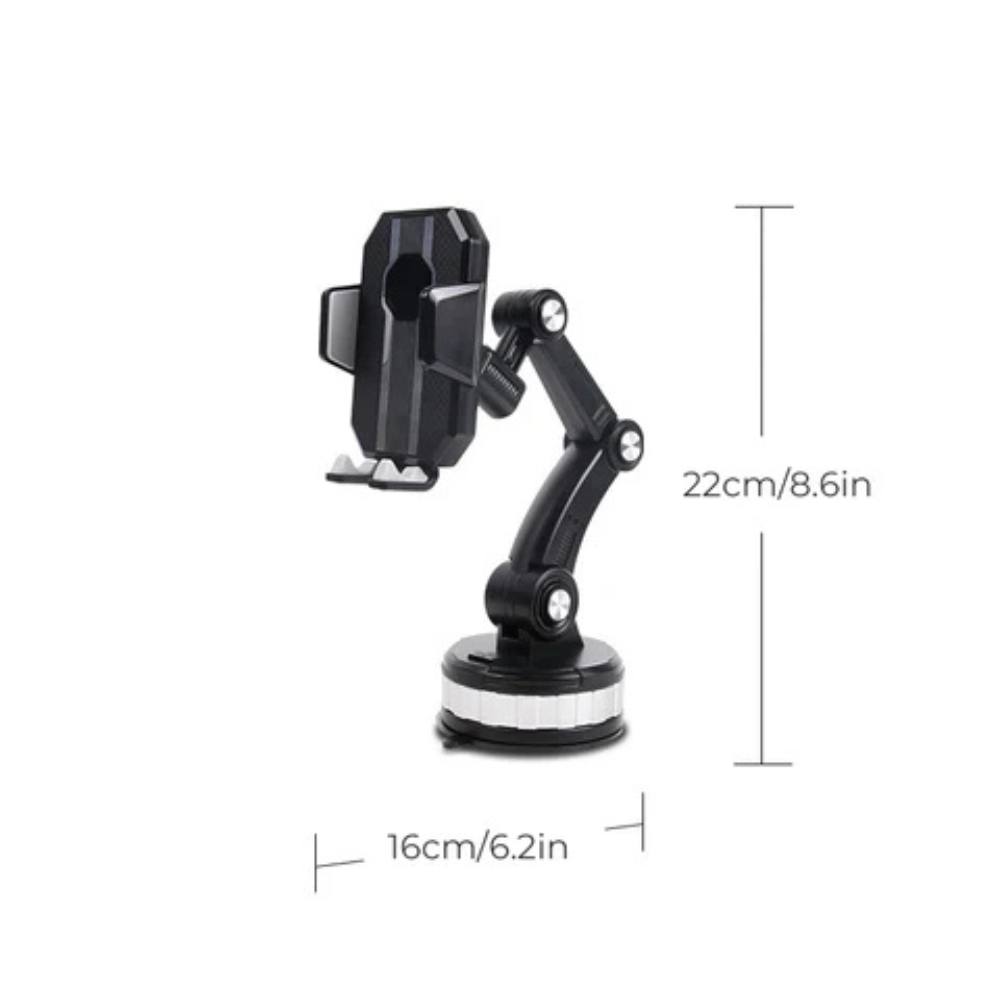 Versatile Car Smartphone Holder with Strong Grip and 360° View