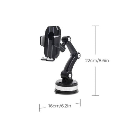 Versatile Car Smartphone Holder with Strong Grip and 360° View