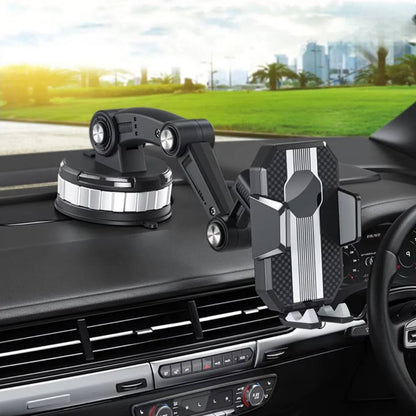 Versatile Car Smartphone Holder with Strong Grip and 360° View