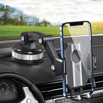 Versatile Car Smartphone Holder with Strong Grip and 360° View