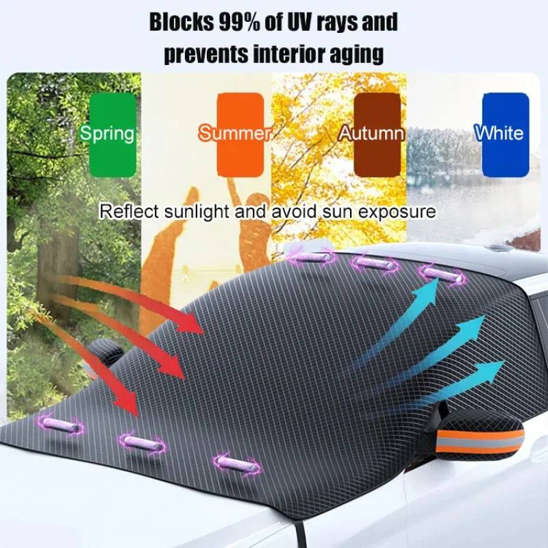 Magnetic Windshield Protector for Ice and Snow