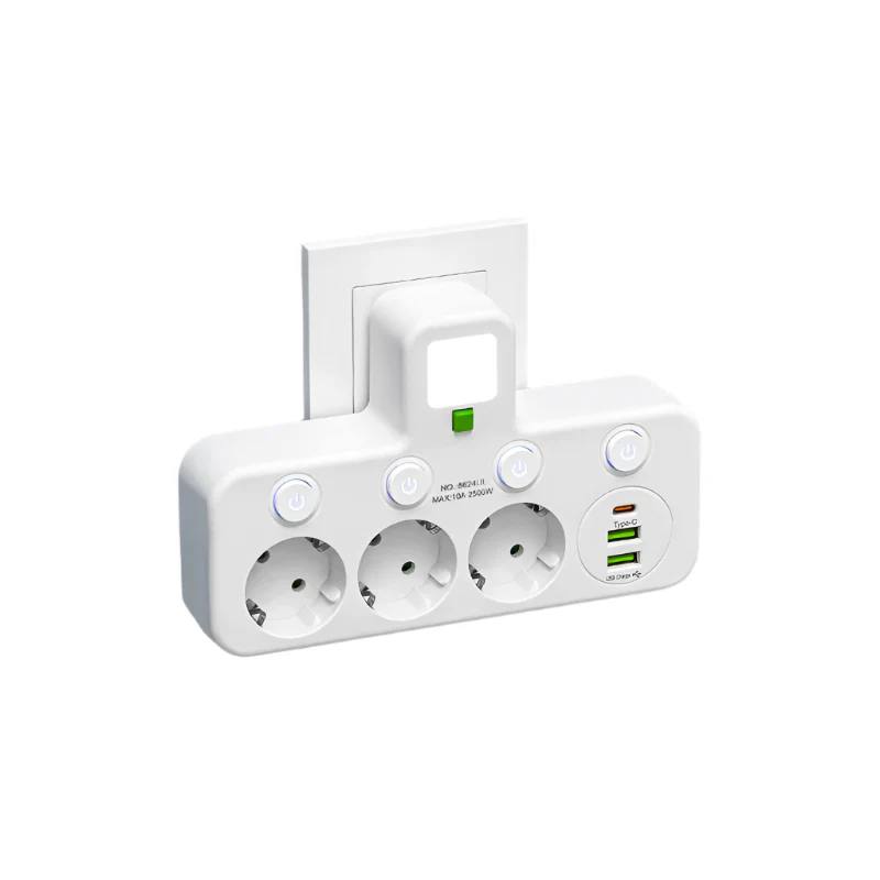 Ultimate Smart Power Hub with 4 Outlets and USB Ports