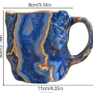 LuxeSip Artisan Mineral Glass Beverage Mug