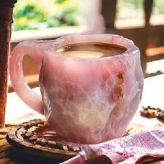 LuxeSip Artisan Mineral Glass Beverage Mug