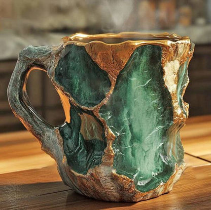 LuxeSip Artisan Mineral Glass Beverage Mug