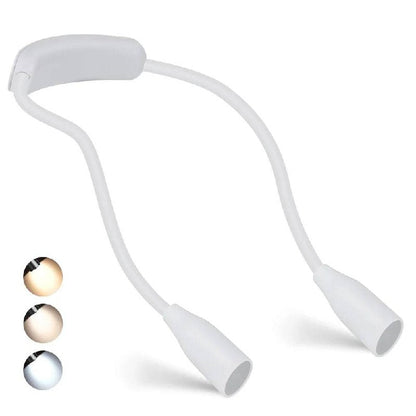 Ergonomic USB Rechargeable LED Neck Light for Hands-Free Use