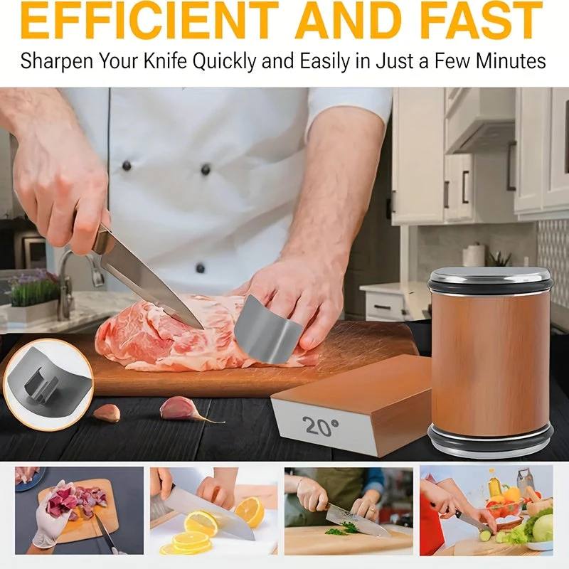 Precision Sharpening Stone Kit with Magnetic Base for Knives