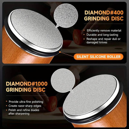Precision Sharpening Stone Kit with Magnetic Base for Knives
