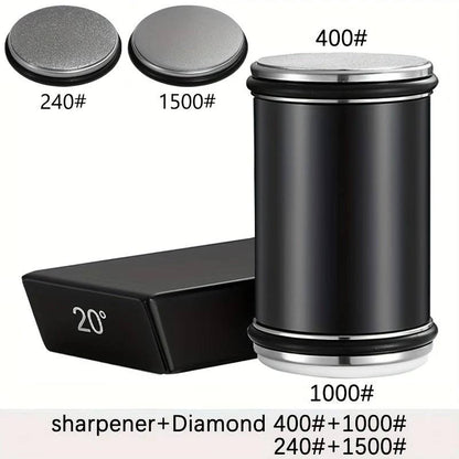 Precision Sharpening Stone Kit with Magnetic Base for Knives