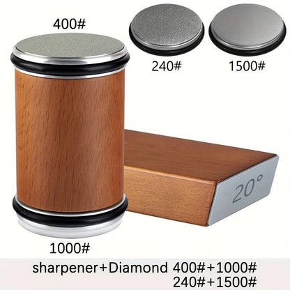 Precision Sharpening Stone Kit with Magnetic Base for Knives