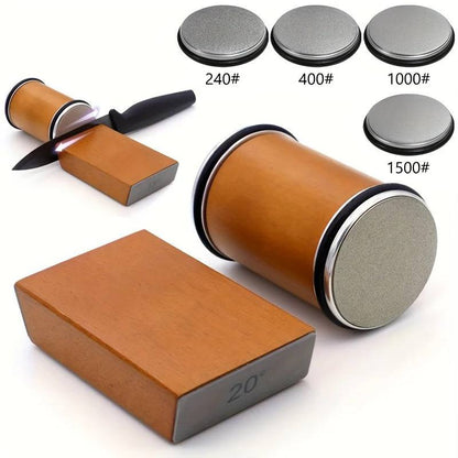 Precision Sharpening Stone Kit with Magnetic Base for Knives