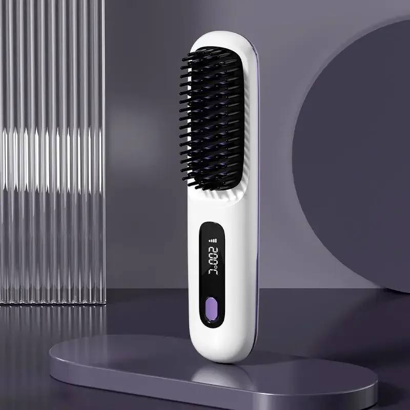 Portable Wireless Hair Styler with Digital Heat Control