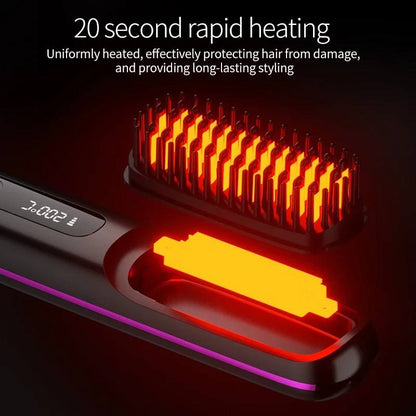 Portable Wireless Hair Styler with Digital Heat Control