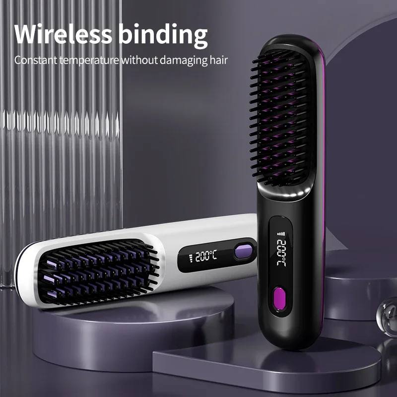 Portable Wireless Hair Styler with Digital Heat Control