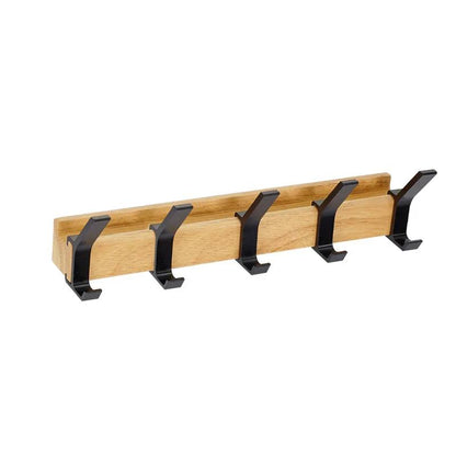 Modern Wall-Mounted Coat Organizer with Adjustable Hooks