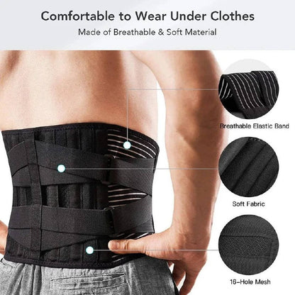 ErgoSupport Lumbar Brace with 360° Comfort Design