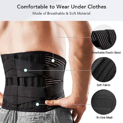 ErgoSupport Lumbar Brace with 360° Comfort Design
