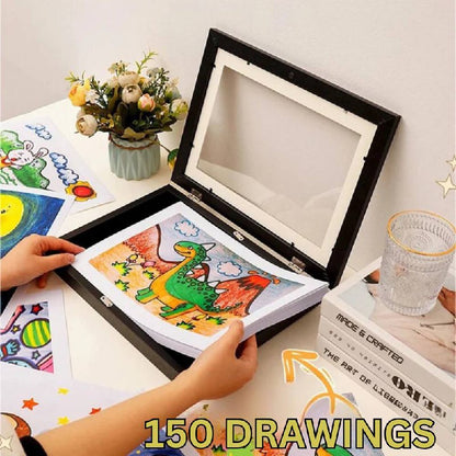 Art Display Frame for Showcasing Up to 150 Masterpieces