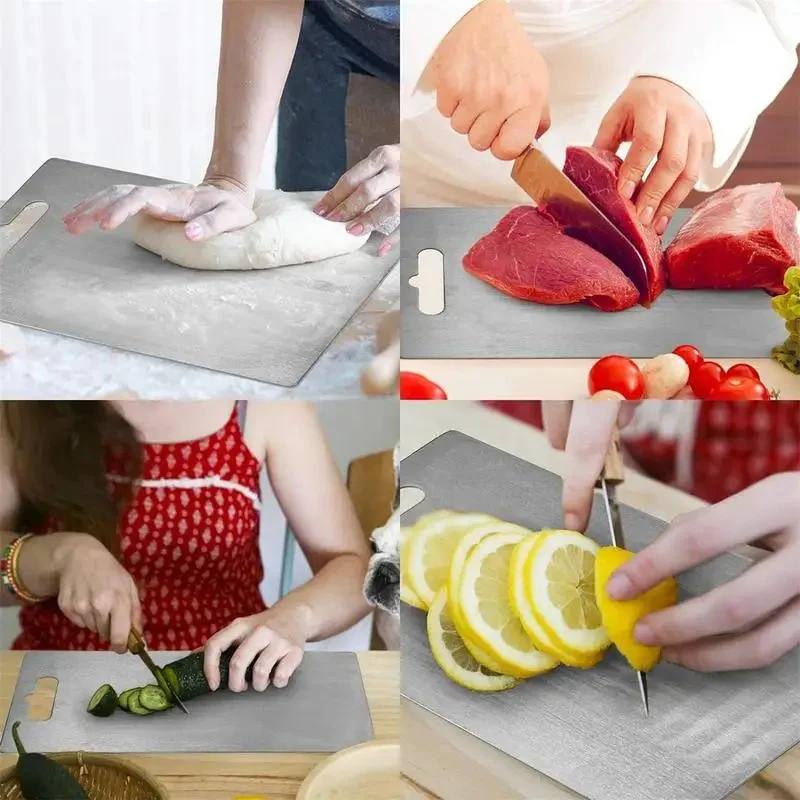 Premium Titanium Kitchen Board for Effortless Food Prep