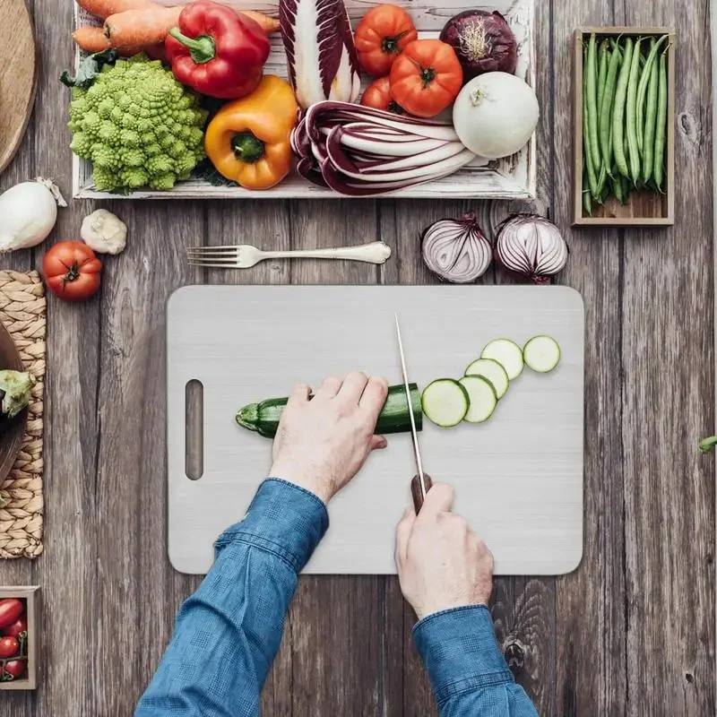 Premium Titanium Kitchen Board for Effortless Food Prep
