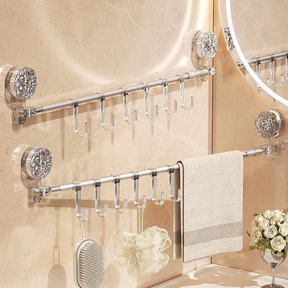 Space Saver Wall Organizer with Suction Hooks