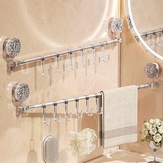 Space Saver Wall Organizer with Suction Hooks