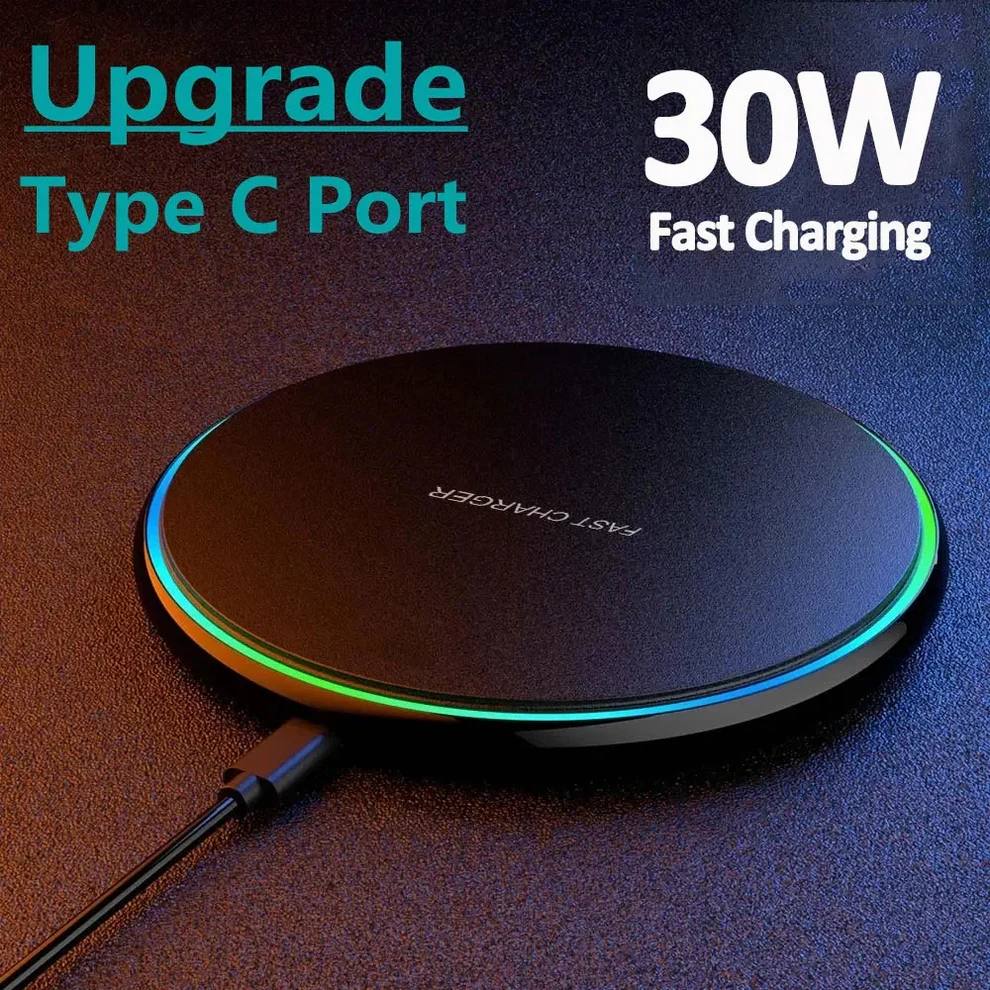 Effortless Wireless Charging Pad 30W for All Smartphones
