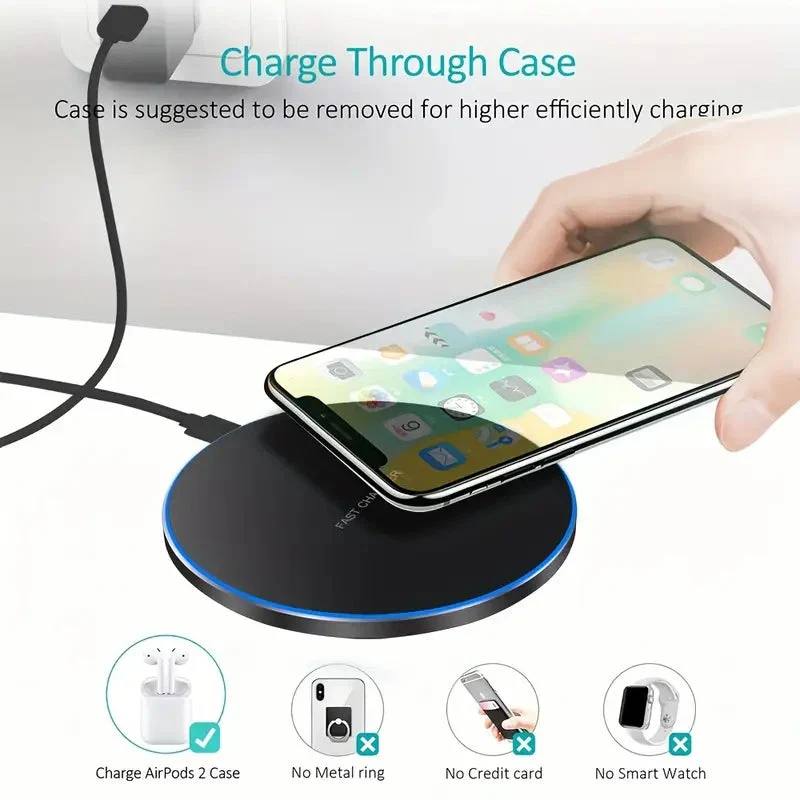 Effortless Wireless Charging Pad 30W for All Smartphones