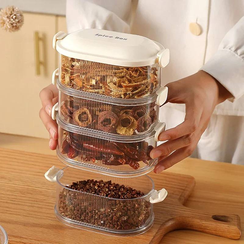 Smart Spice Keeper: Airtight Stackable Organizer